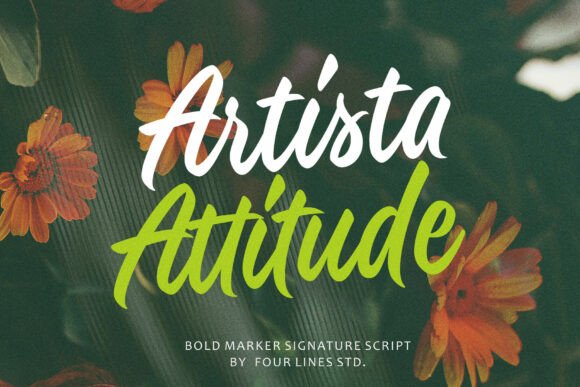 Artista Attitude: A Bold Script Typeface for Branding