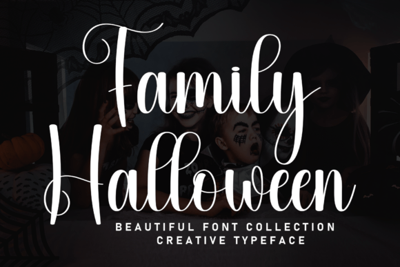 Family Halloween: A Whimsical Display Font for Editors