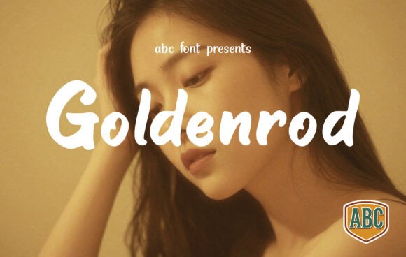 Goldenrod: A Sunny Script Typeface for Editorial Design