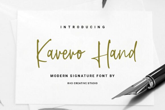 Kavero Hand: The Signature Font for Modern Brands