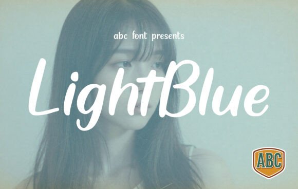 Light Blue Font: A Breezy Script for Handmade Brands
