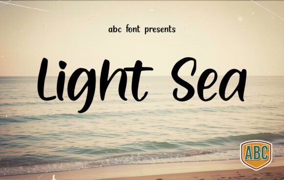 Light Sea: A Script Font for Calm Branding