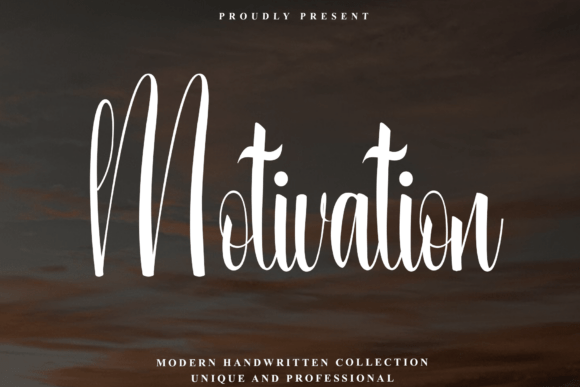 Motivation Font: Elegant Script for Editorial Design