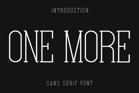 One More: A Graceful Script Font for Makers