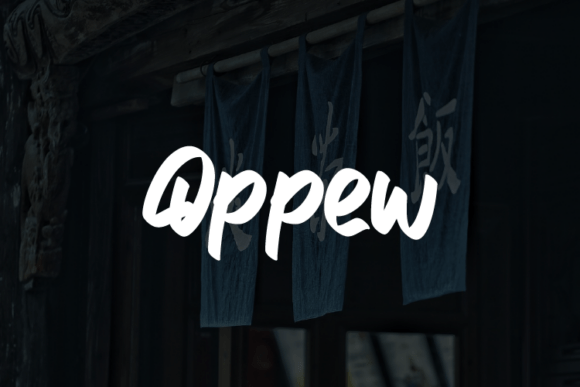 Oppew: A Bold Script Font for Energetic Branding
