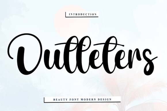 Outleters: A Rhythmic Script Font for Modern Branding