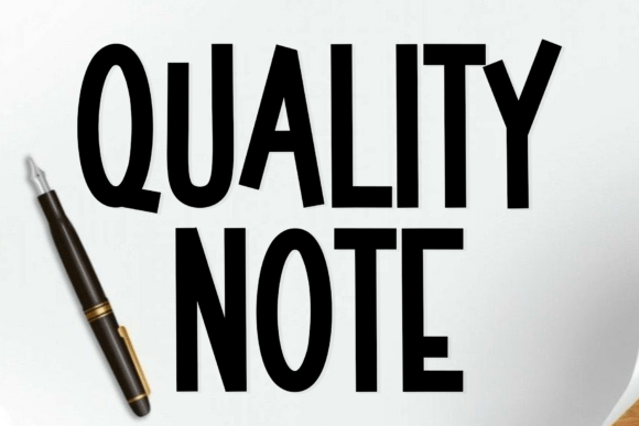 Quality Note: A Modern Script Font for Web Design