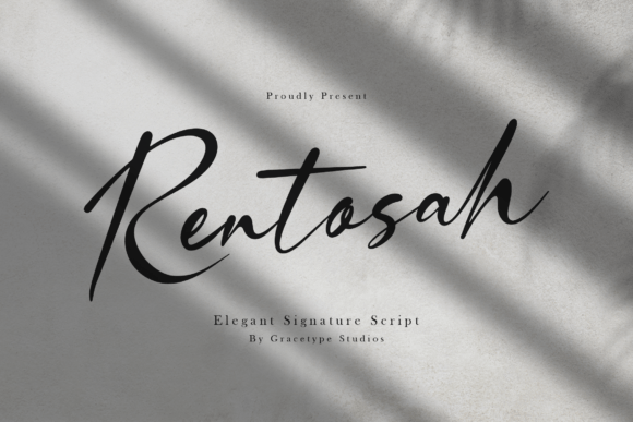 Rentosah: The Signature Script Font for Marketers