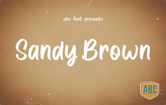 Sandy Brown Font for Handmade Brands