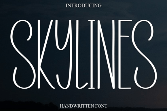 Skylines Font: A Gentle Script for Editorial Design