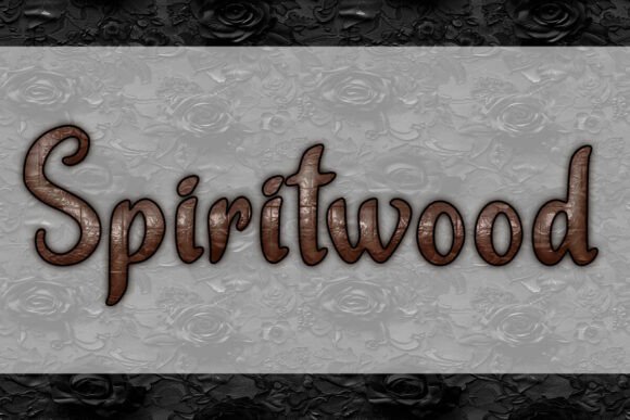 Spiritwood: A Versatile Script Font for Makers