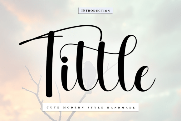Tittle Typeface: A Joyful Handmade Font for Modern Brands