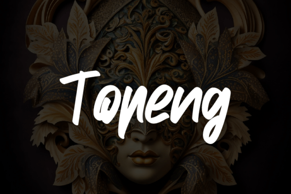 Topeng: A Modern Script Typeface for Crafters
