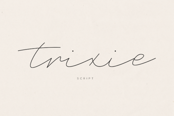 Trixie Typeface Review: Modern Script for Web Design
