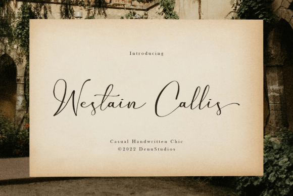 Westain Callis: A Handwritten Font for Makers